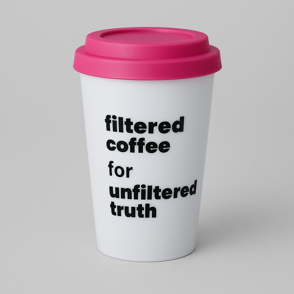 Porzellan Becher Unfiltered Truth